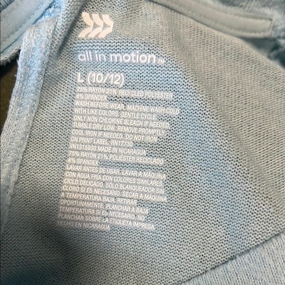 All in Motion Green Relaxed Asymmetrical Long Sleeve Tee - Picture 3 of 3